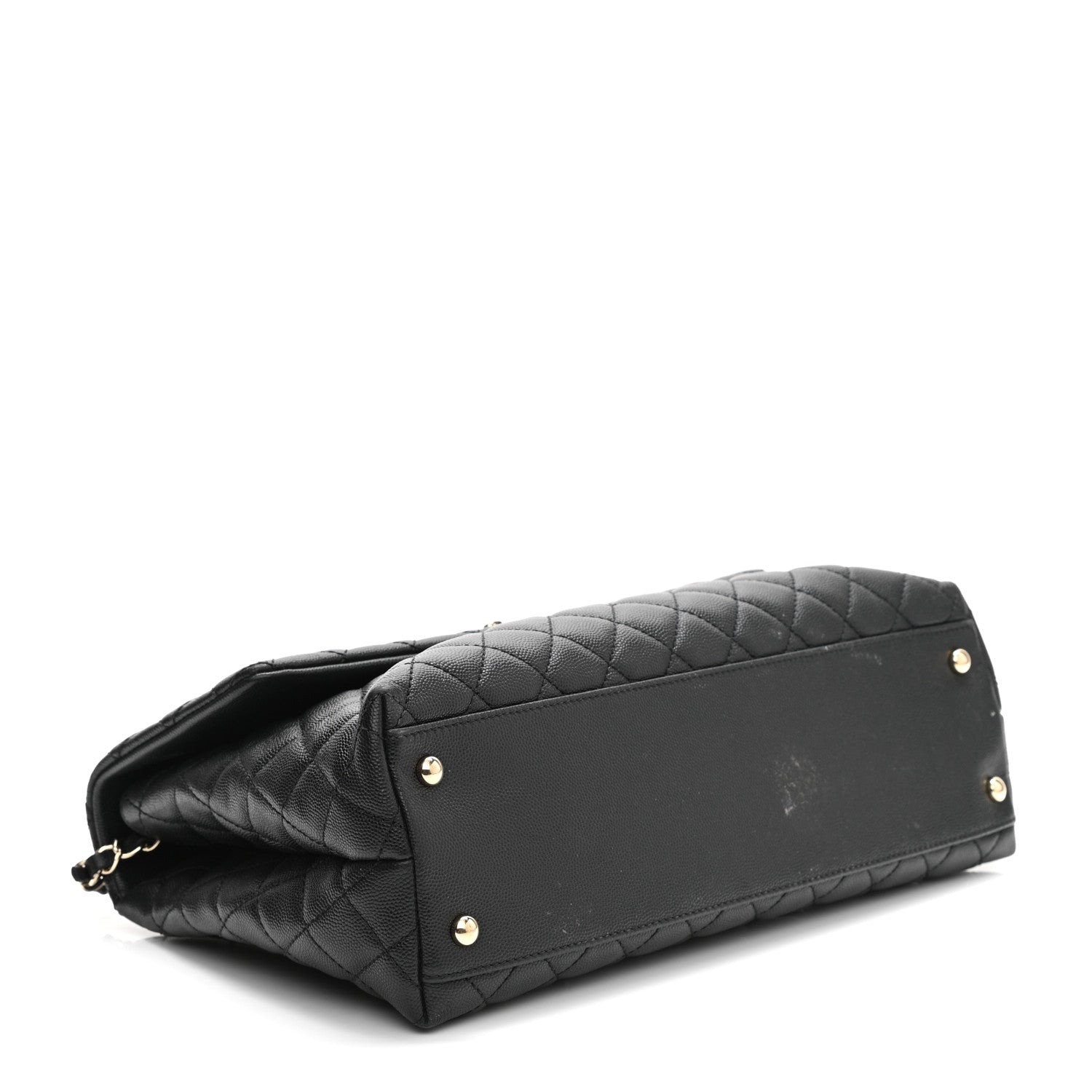 Chanel Caviar Quilted Medium Coco Handle Flap Black 4 of 13