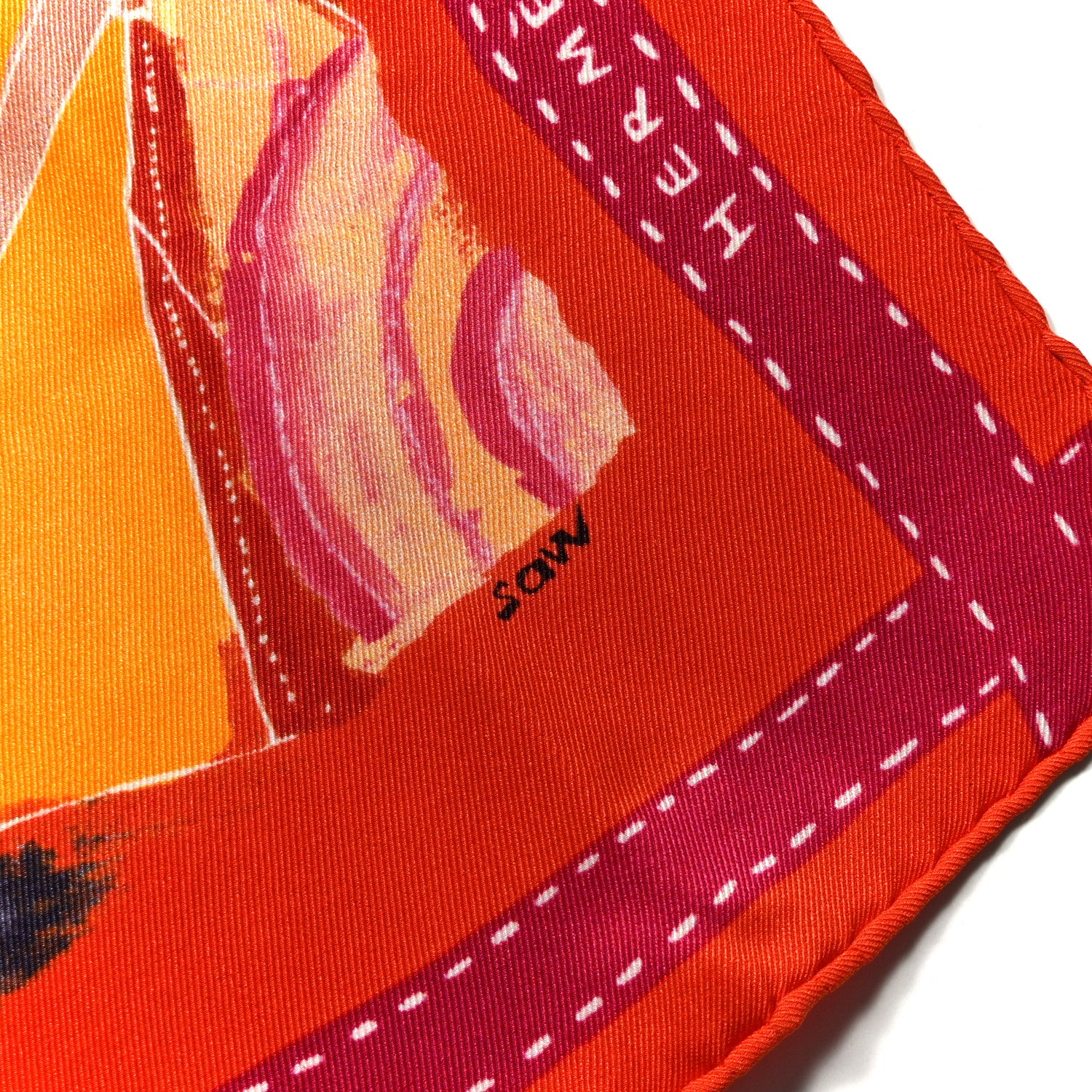 Hermes Silk J'aime Mon Carre Scarf 70 6 of 6