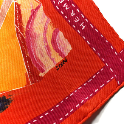 Hermes Silk J'aime Mon Carre Scarf 70 6 of 6