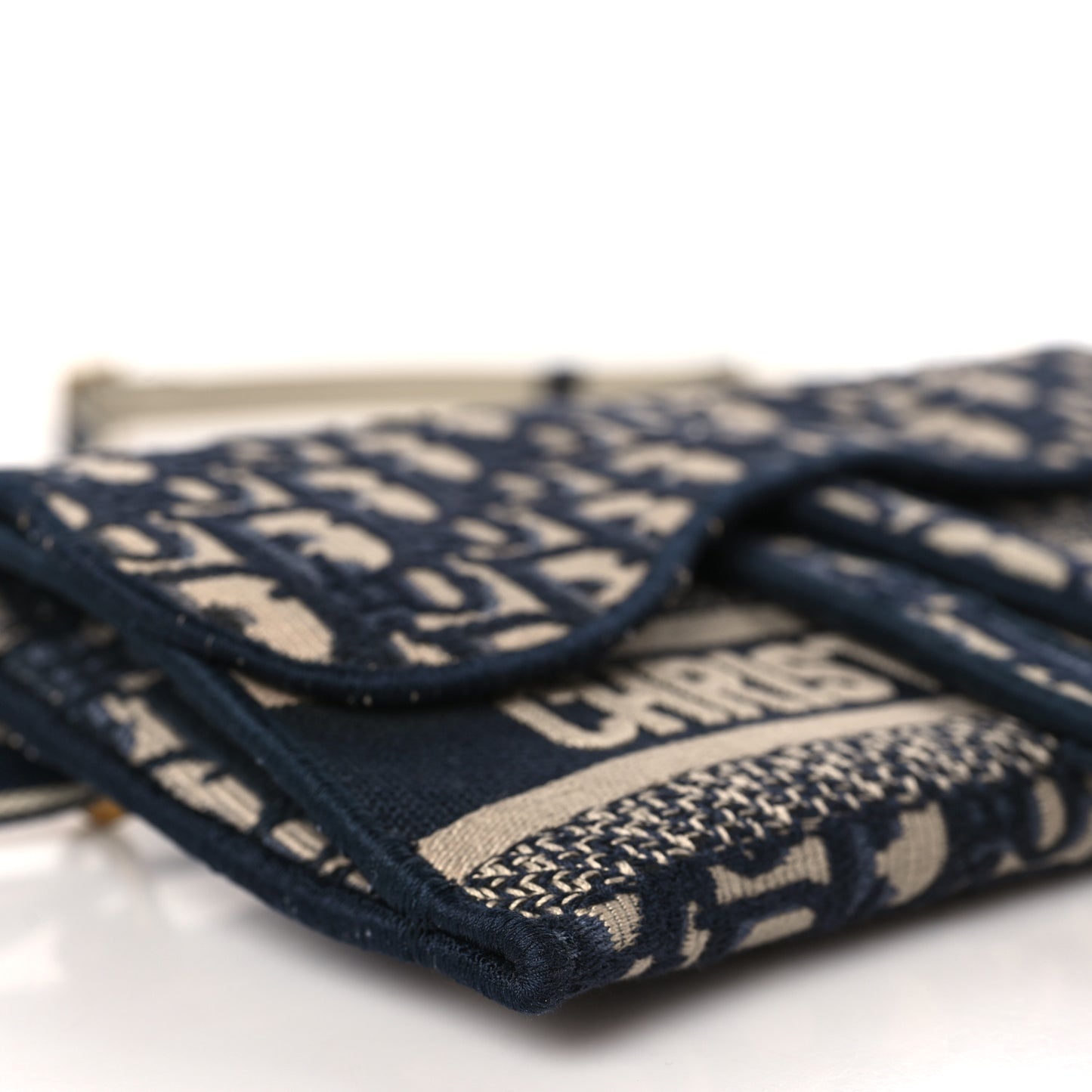 Oblique Slim Saddle Pouch Blue