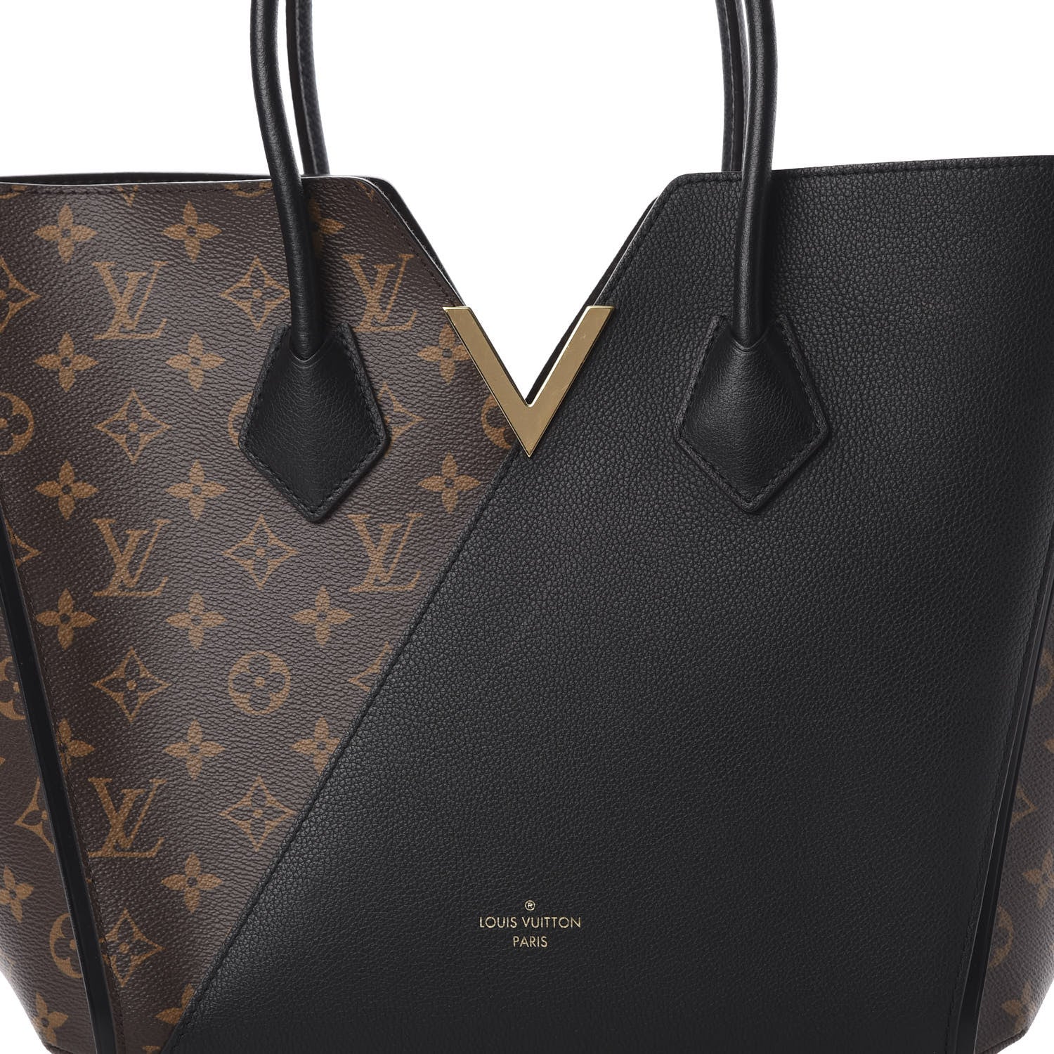Louis Vuitton Calfskin Monogram Kimono Tote Black 8 of 12