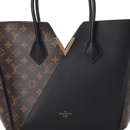 Louis Vuitton Calfskin Monogram Kimono Tote Black 8 of 12