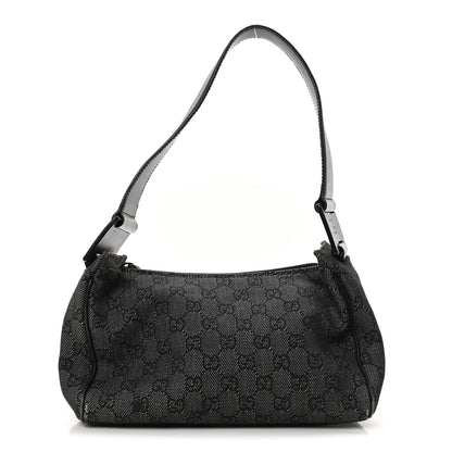 Gucci Monogram GG Signature Shoulder Bag Black 1 of 10