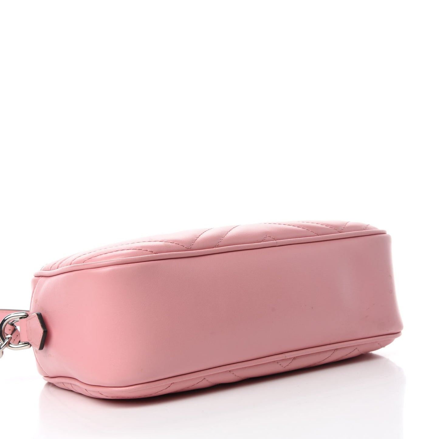 Calfskin Matelasse Small GG Marmont Chain Shoulder Bag Wild Rose