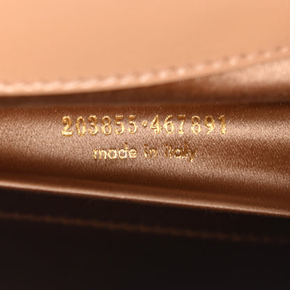 Saint Laurent Textured Patent Calfskin Monogram Large Belle De Jour Clutch Beige 8 of 10