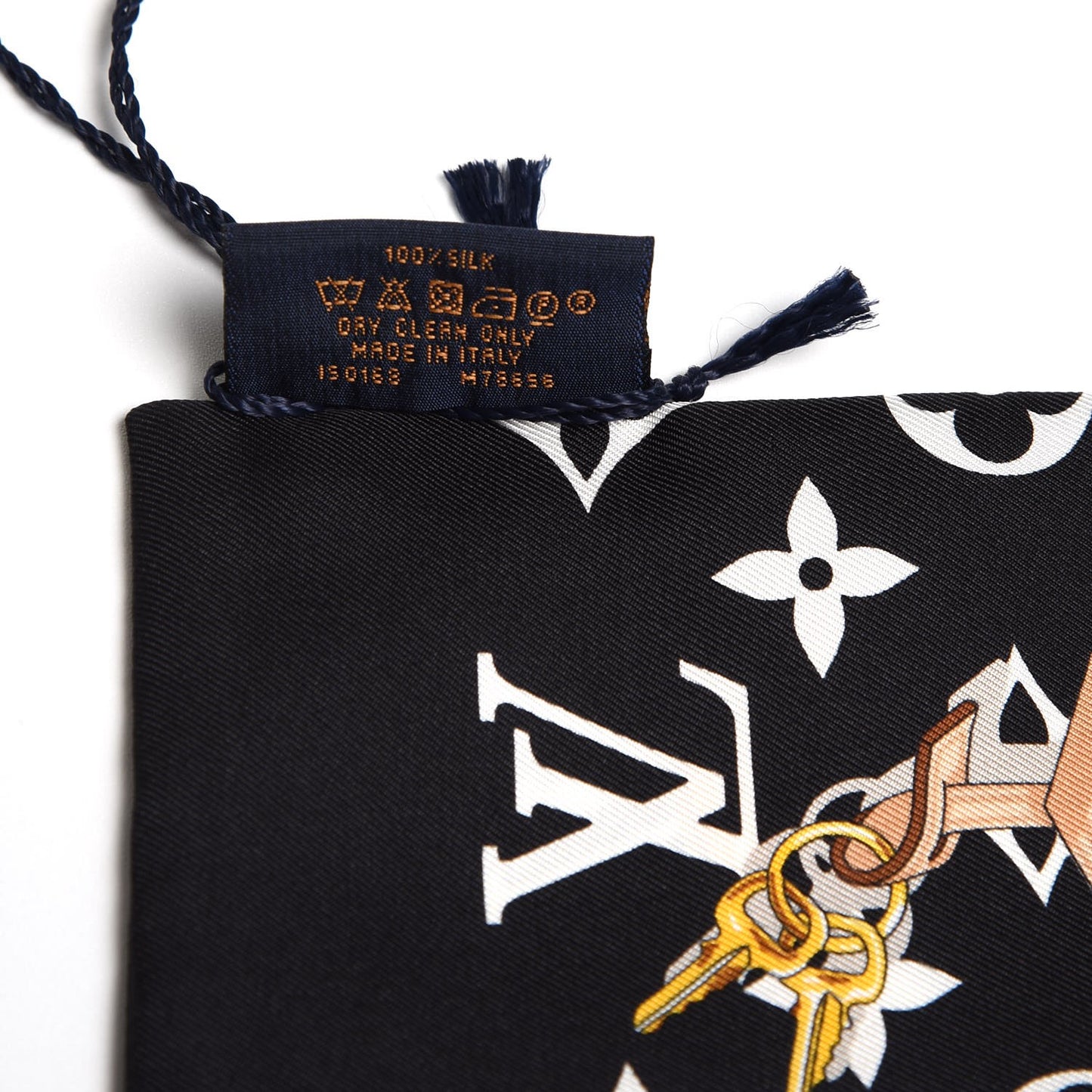 Silk Monogram Confidential Bandeau Black