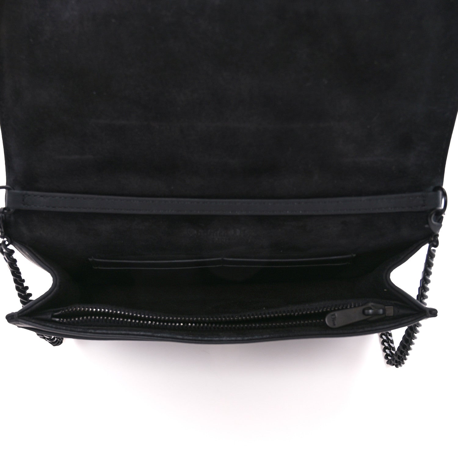 Christian Dior Ultra Matte Calfskin Diorama Wallet on Chain Pouch Black 5 of 12