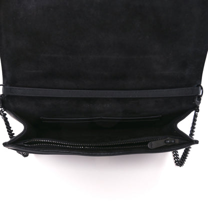 Christian Dior Ultra Matte Calfskin Diorama Wallet on Chain Pouch Black 5 of 12