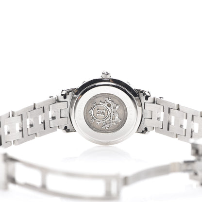 Hermes Stainless Steel 24mm Clipper Quartz Watch Pink 4 of 5