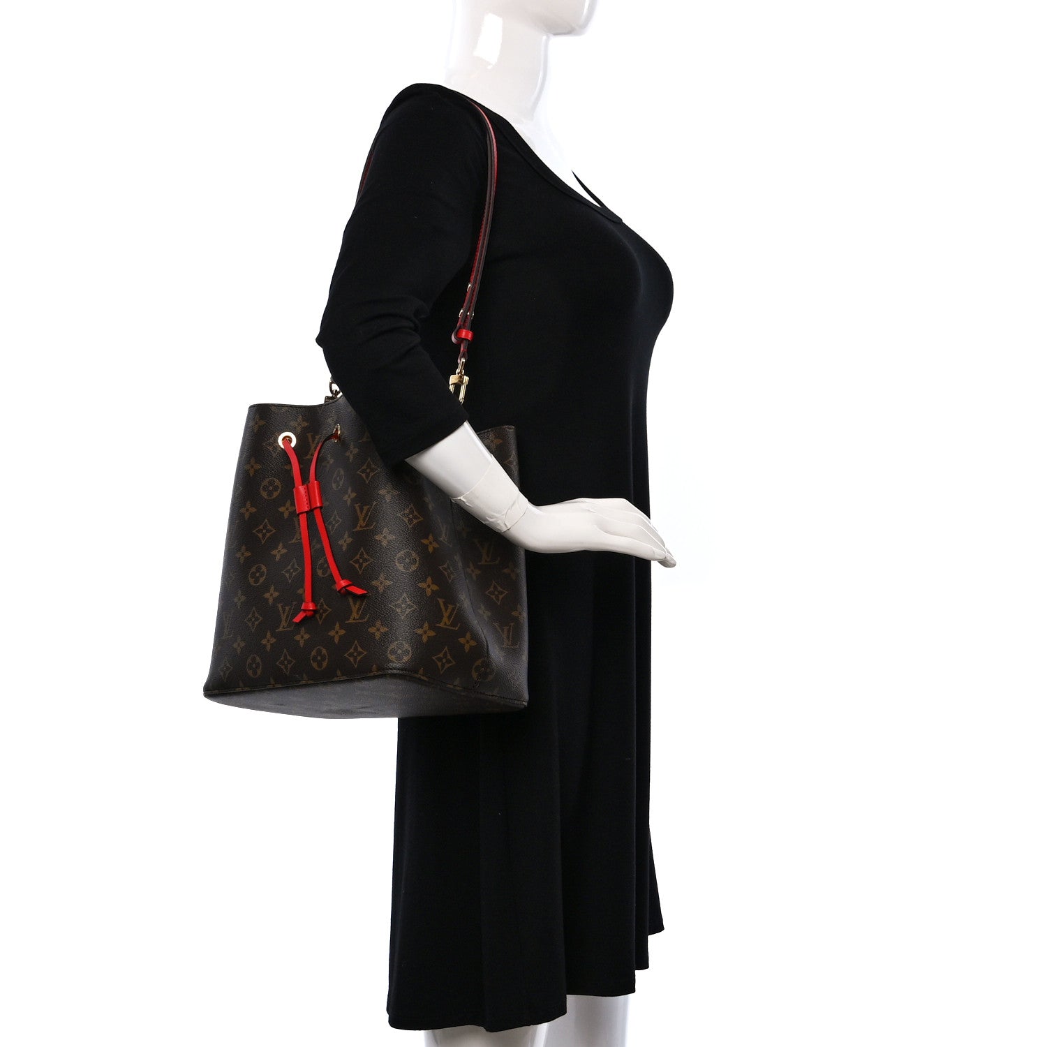 Louis Vuitton Monogram Neonoe MM Coquelicot 2 of 8
