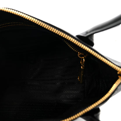 Prada Vitello Daino Small Tote Black 4 of 8