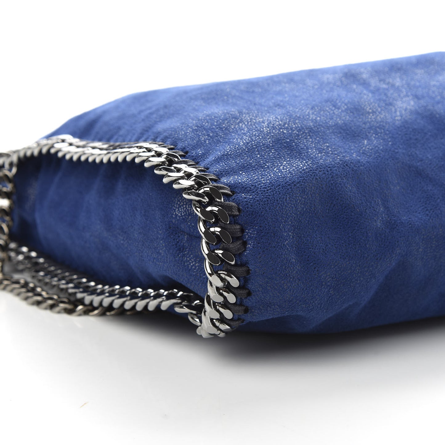 Shaggy Deer Falabella Fold Over Tote Blue
