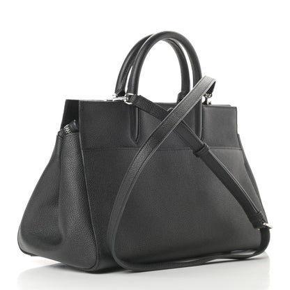 Saint Laurent Grained Calfskin Small Cabas Rive Gauche Black 3 of 11