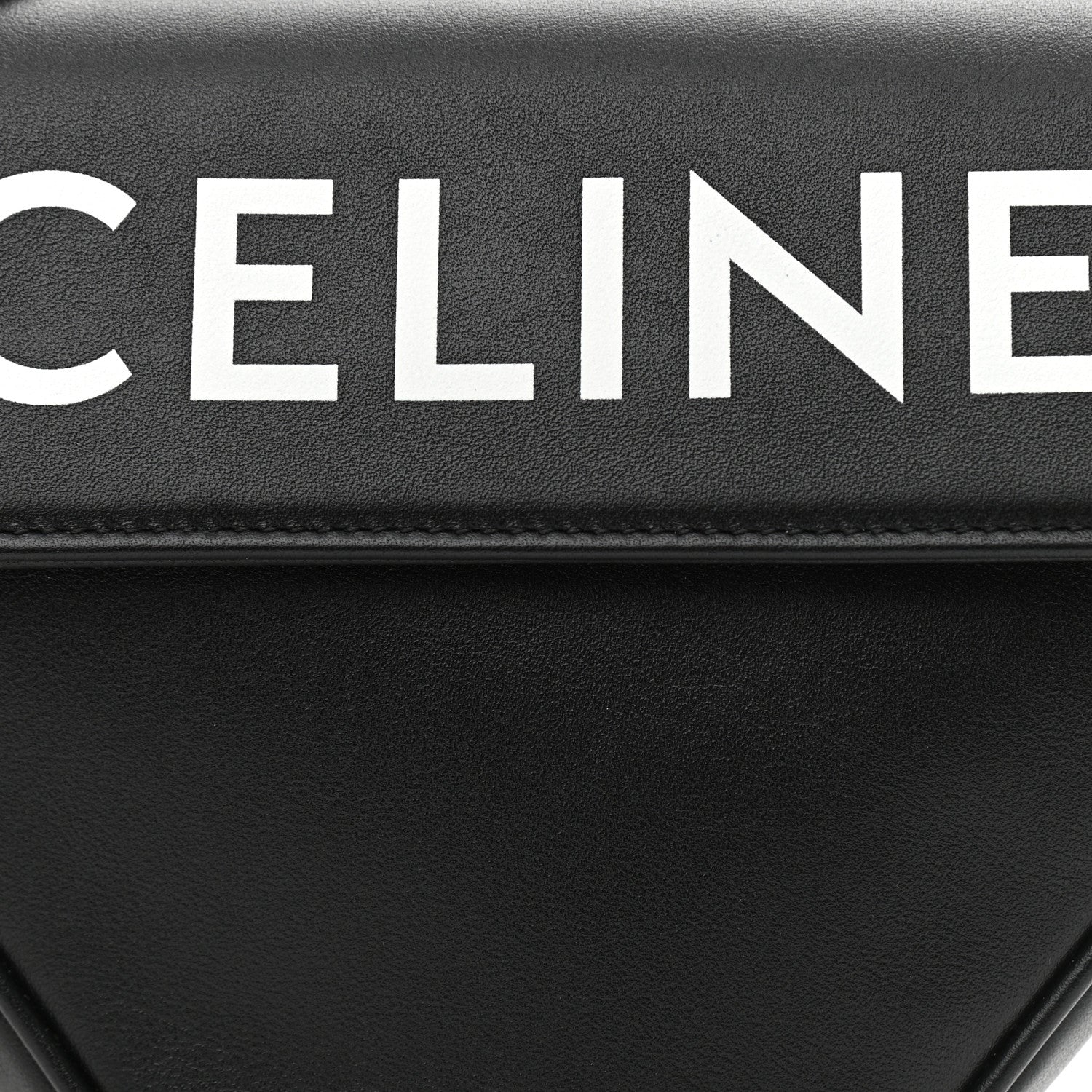 Celine Smooth Calfskin Triangle Crossbody Bag Black 9 of 11