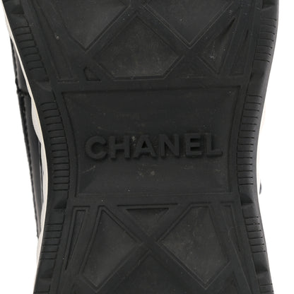 Chanel Velvet Calfskin Mixed Fibers CC Sneakers 40 Black 8 of 12