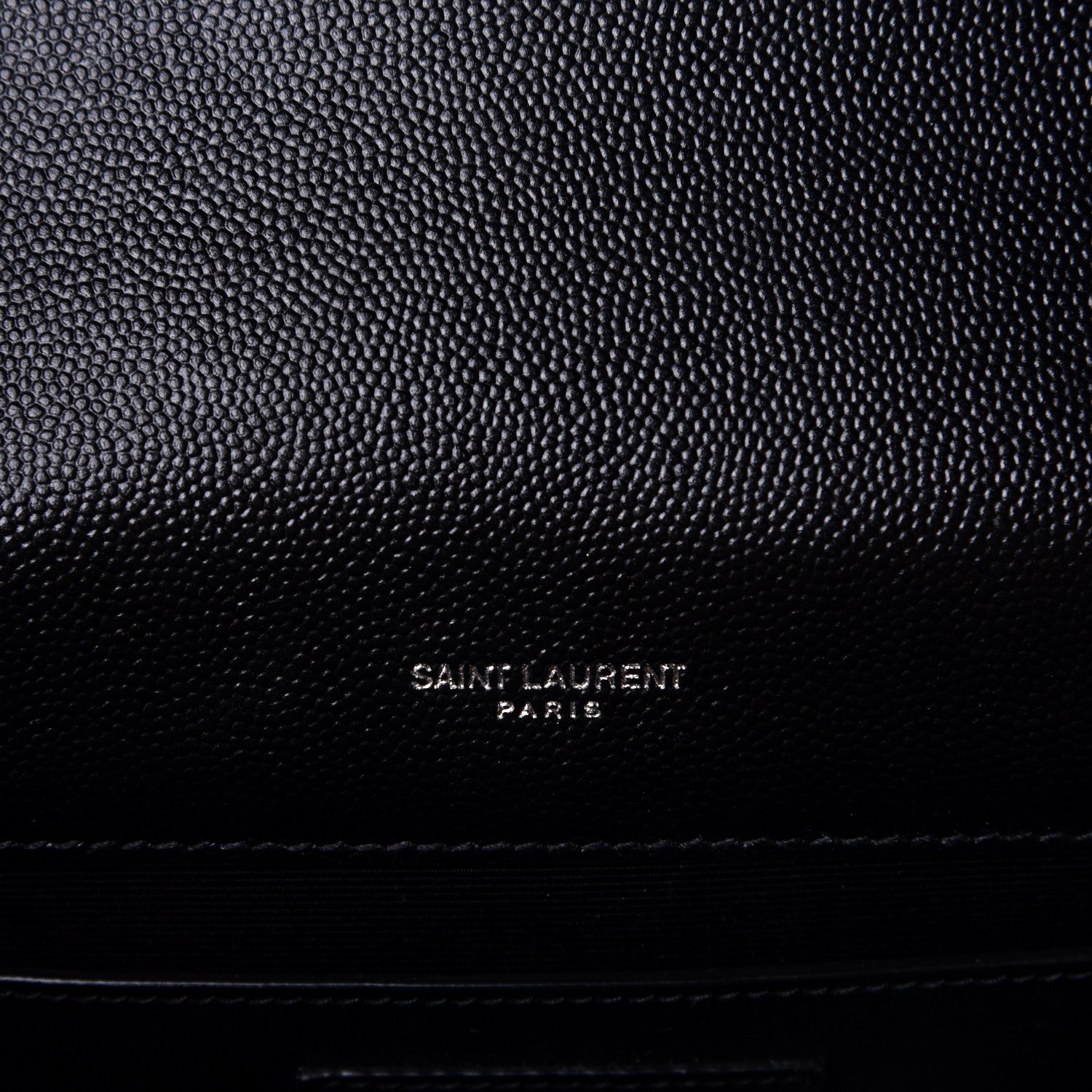 Saint Laurent Grain De Poudre Textured Mixed Matelasse Triquilt Medium Monogram Satchel Black 6 of 7