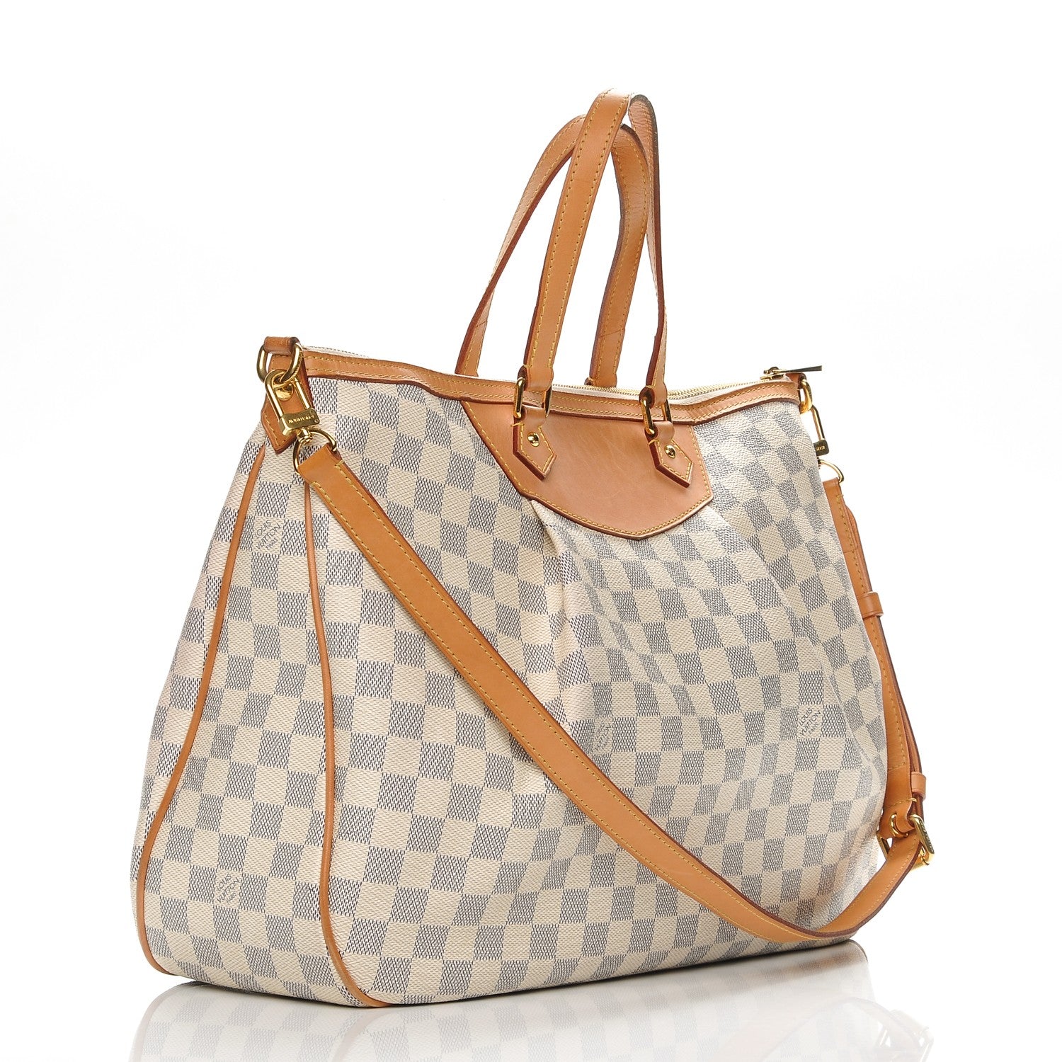 Louis Vuitton Damier Azur Siracusa GM 3 of 10