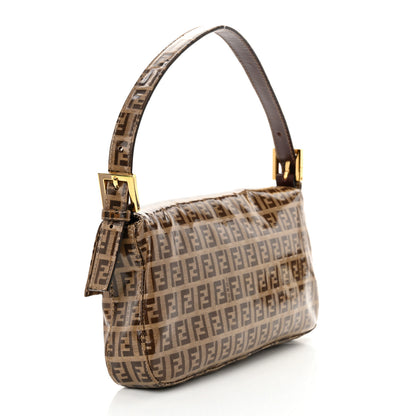 Fendi Vinyl Zucchino Baguette Tobacco 3 of 10