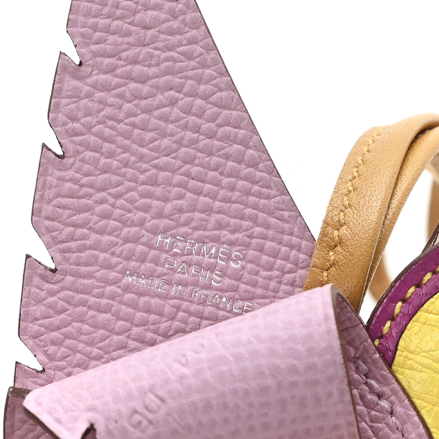 Ostrich Epsom Swift Birdy Bag Charm Mauve Sylvestre Nata Jaune Citron Magnolia Sesame