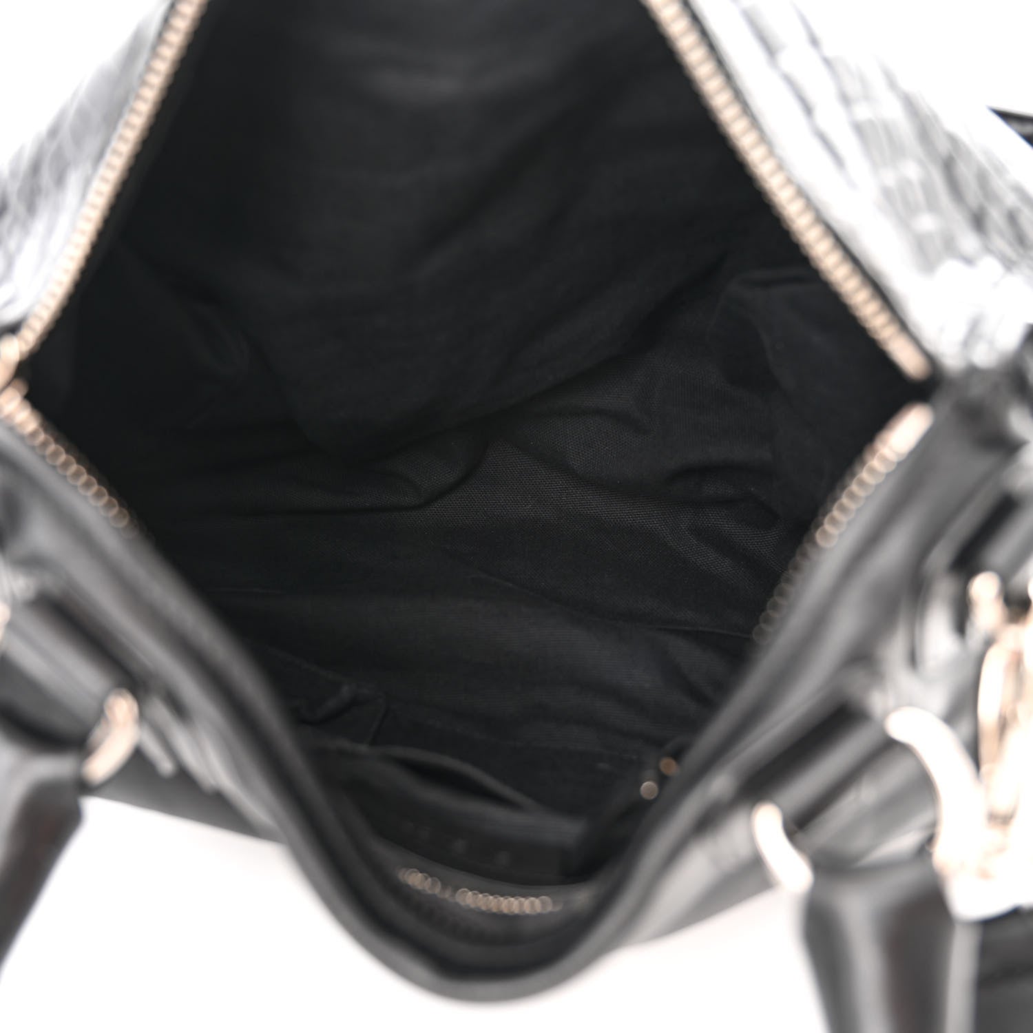 Givenchy Calfskin Crocodile Embossed Medium Pandora Black 5 of 11