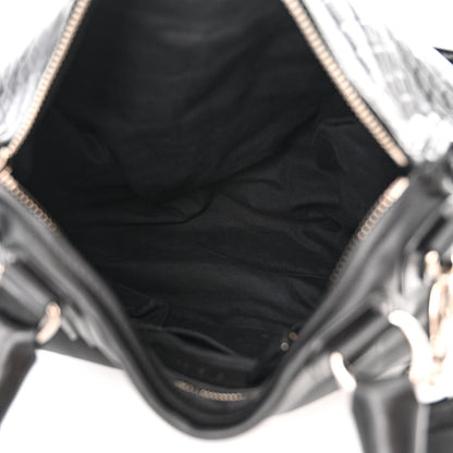 Givenchy Calfskin Crocodile Embossed Medium Pandora Black 5 of 11