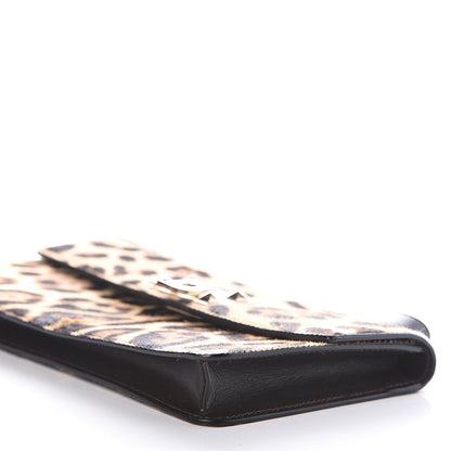 Valentino Garavani Calf Hair Leopard Print Rockstud Wristlet 11 of 13