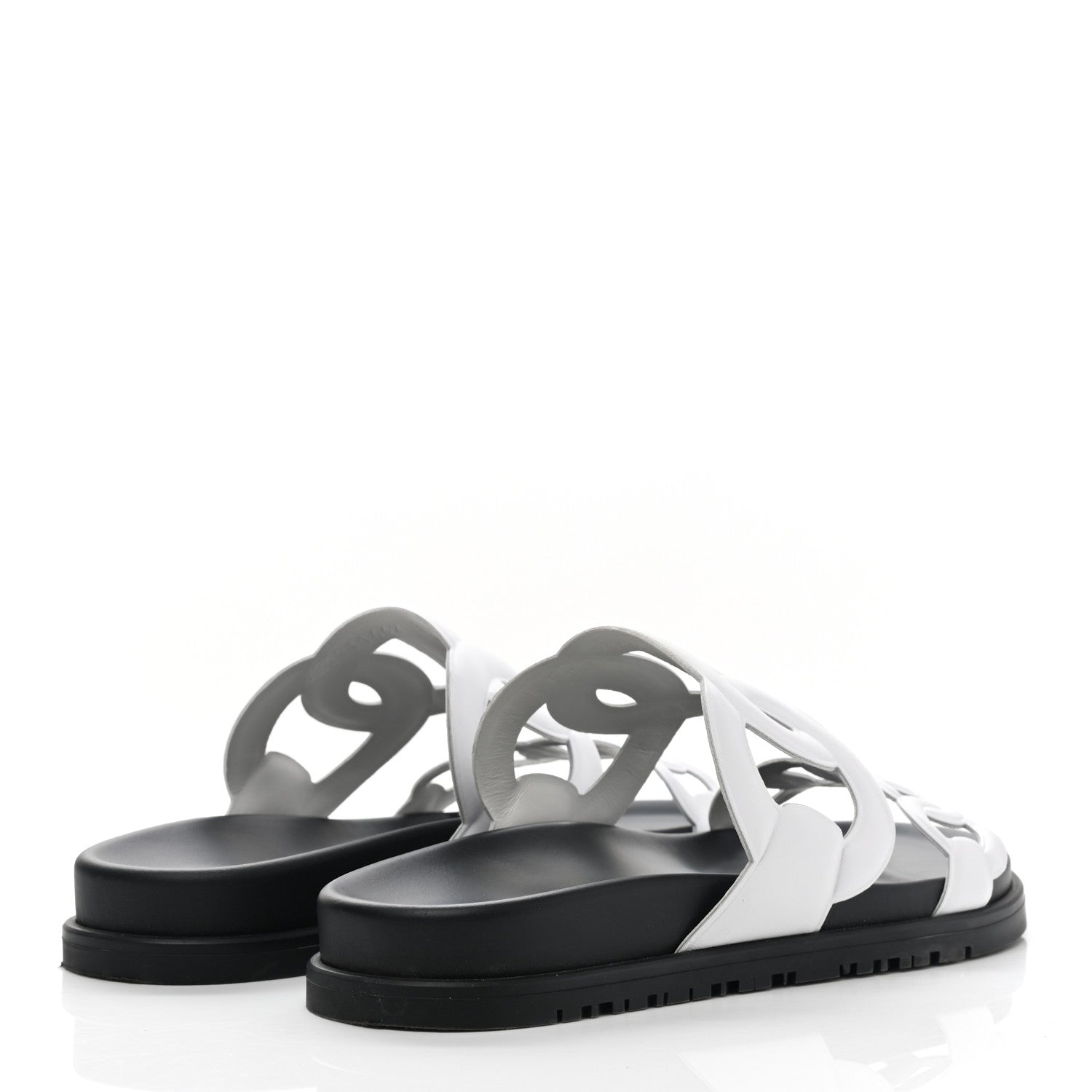 Hermes Nappa Womens Extra Sandals 37 White 4 of 9