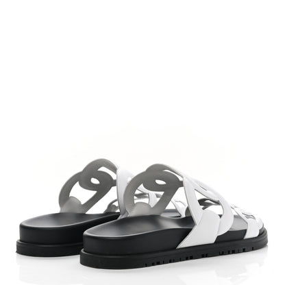 Hermes Nappa Womens Extra Sandals 37 White 4 of 9