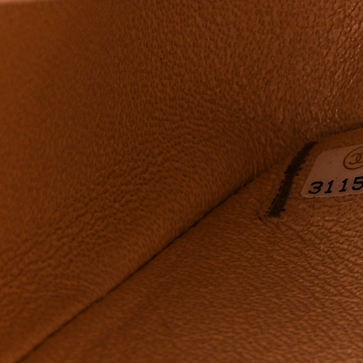 Iridescent Calfskin Quilted Medium Double Flap Beige