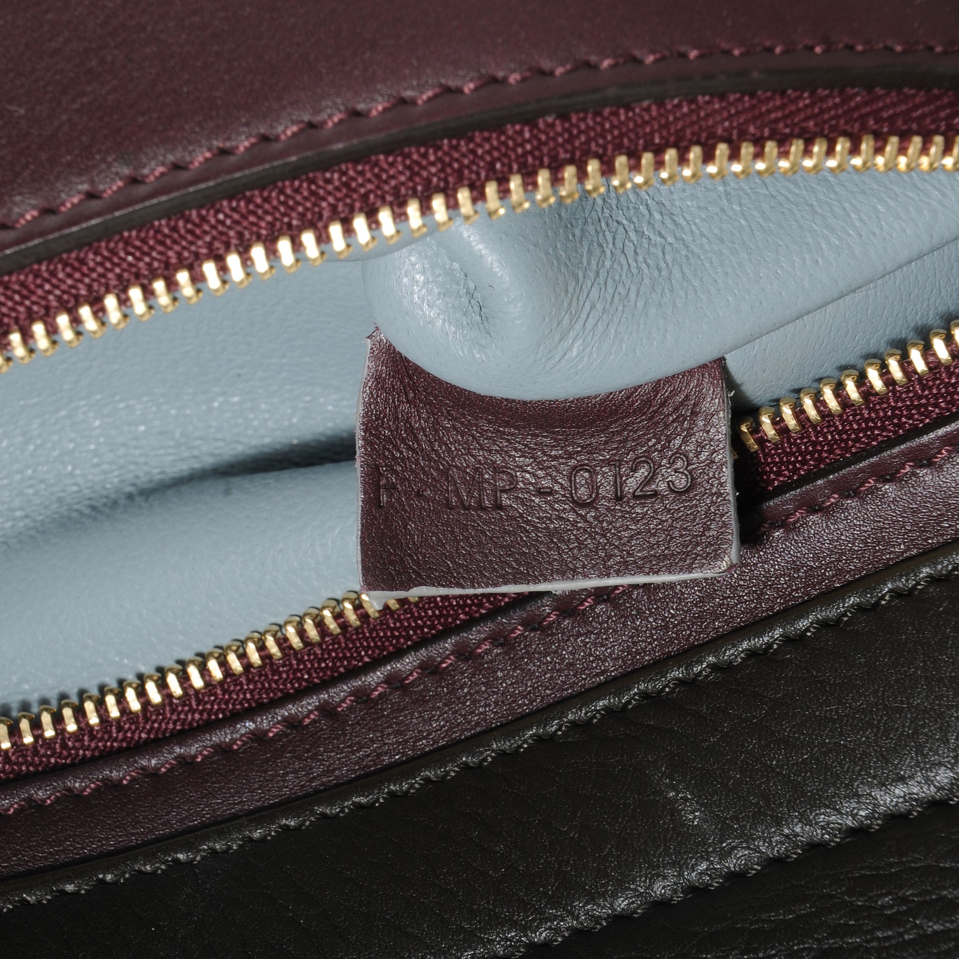Celine Calfskin and Suede Small Tri-Color Trapeze Grey 7 of 9