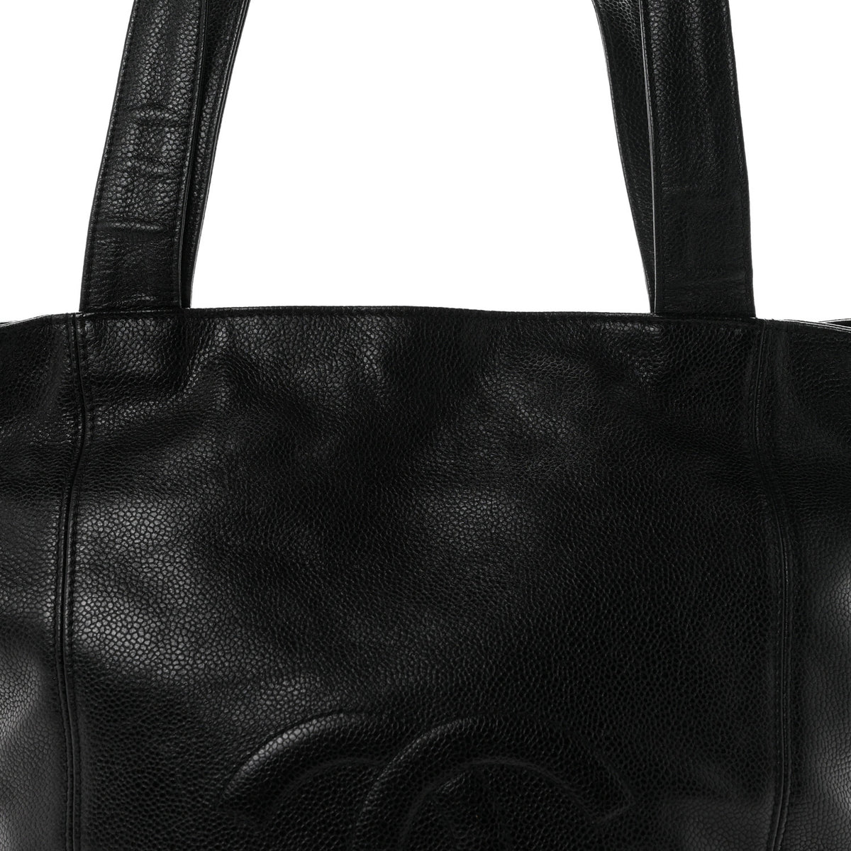 Chanel Caviar CC Shopper Tote Black 15 of 25