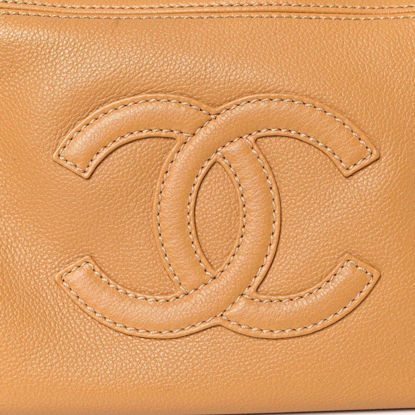 Caviar CC Chain Shoulder Bag Beige