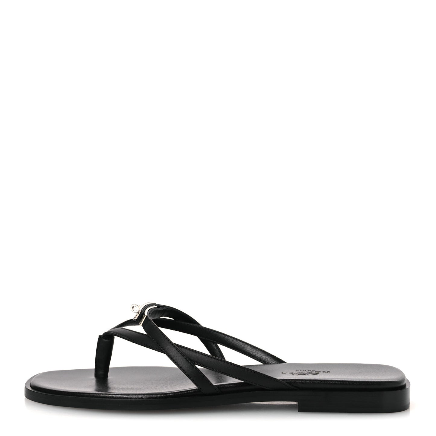 Calfskin Miss Sandals 37 Black