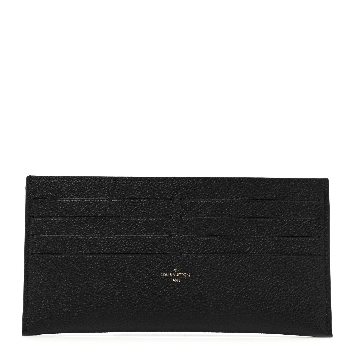 Louis Vuitton Calfskin Felicie Chain Wallet Card Holder Insert Black 1 of 6