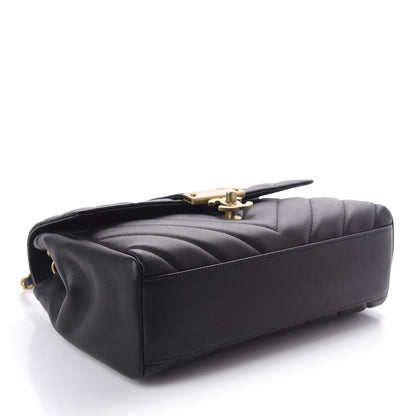 Chanel Calfskin Quilted Chevron In The City Bag Black 5 of 12