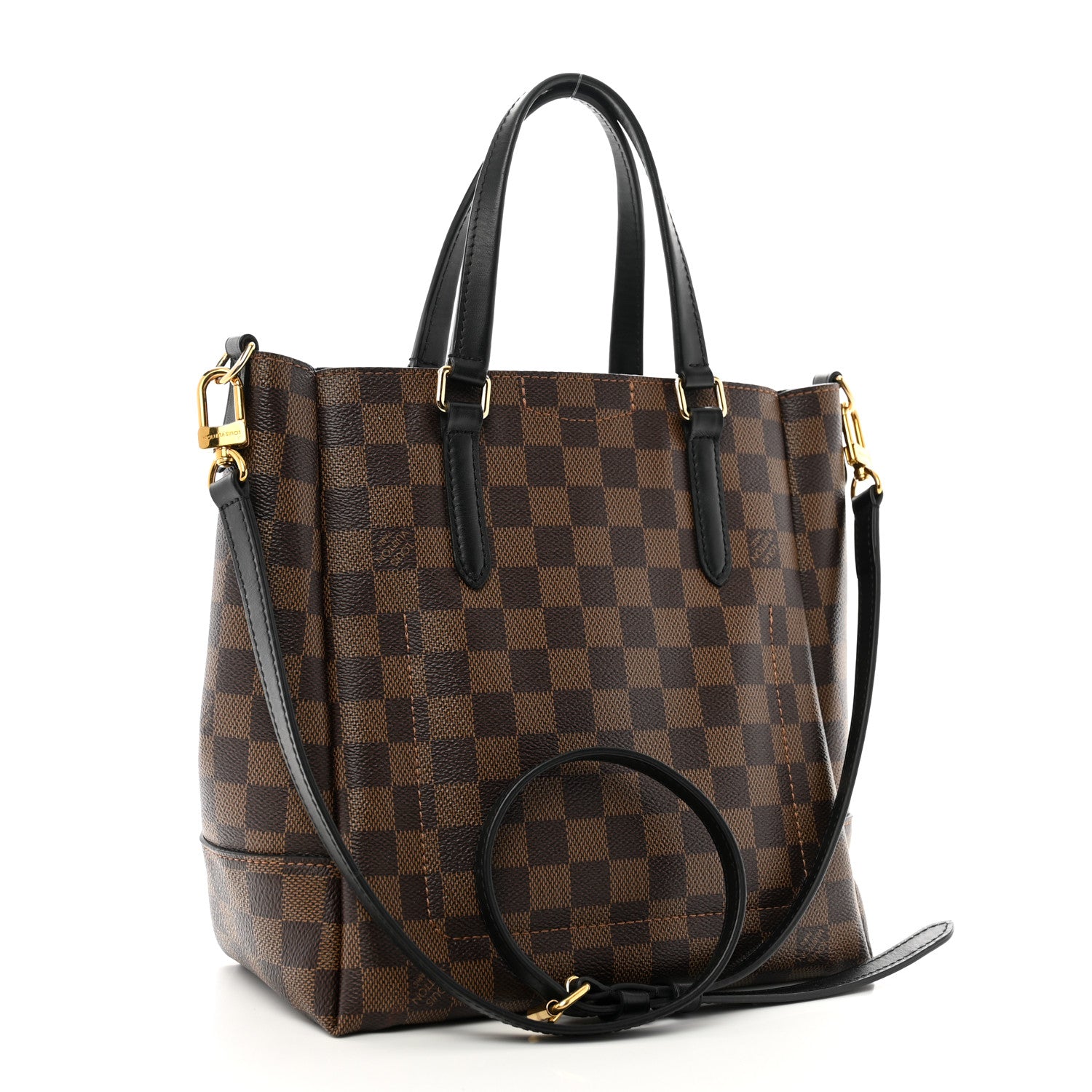 Louis Vuitton Damier Ebene Belmont PM Black 3 of 10