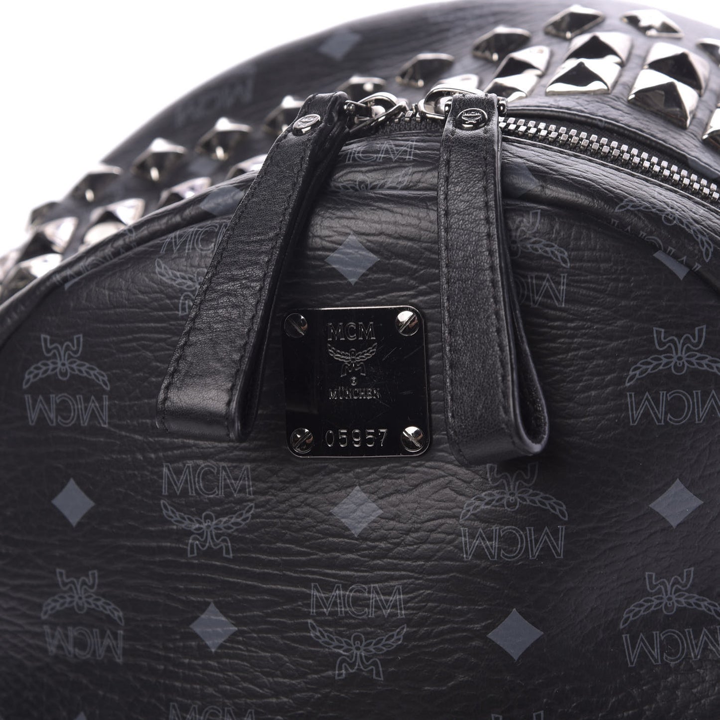 Visetos Studded Medium Backpack Black