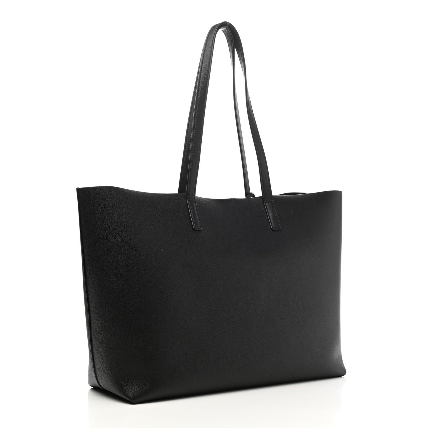 Calfskin Large Shopping Tote Black