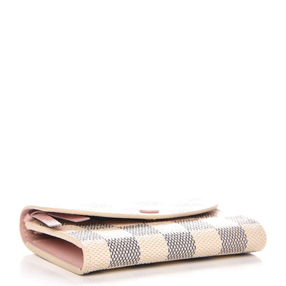Louis Vuitton Damier Azur Rosalie Coin Purse Rose Ballerine 4 of 7