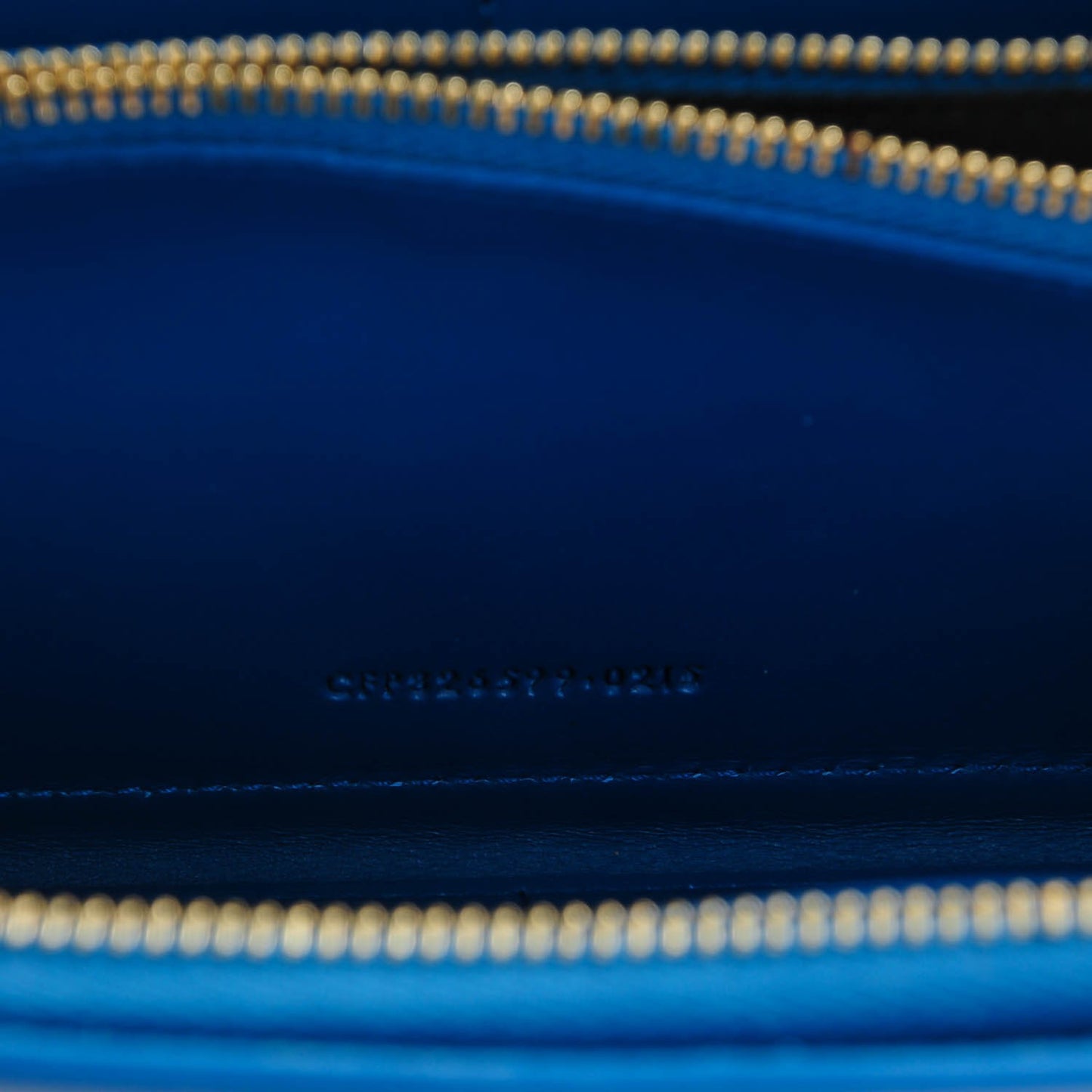Calfskin Classic Zip Around Wallet Blue