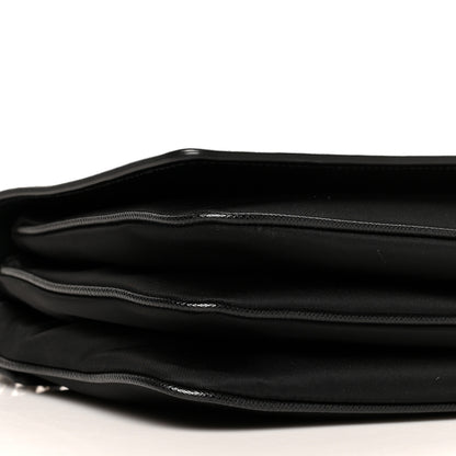 Prada Saffiano Tessuto Nylon Chain Shoulder Bag Black 10 of 11