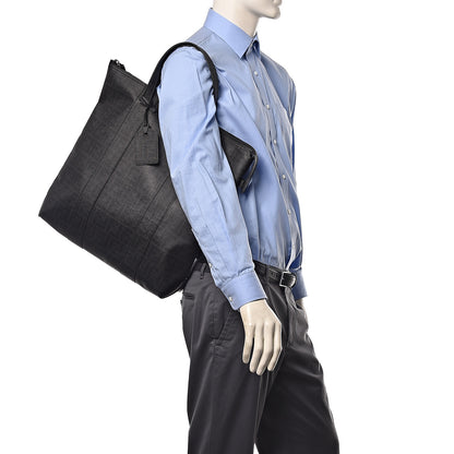 Fendi Zucca Spalmati Top Handle Tote Black 2 of 9