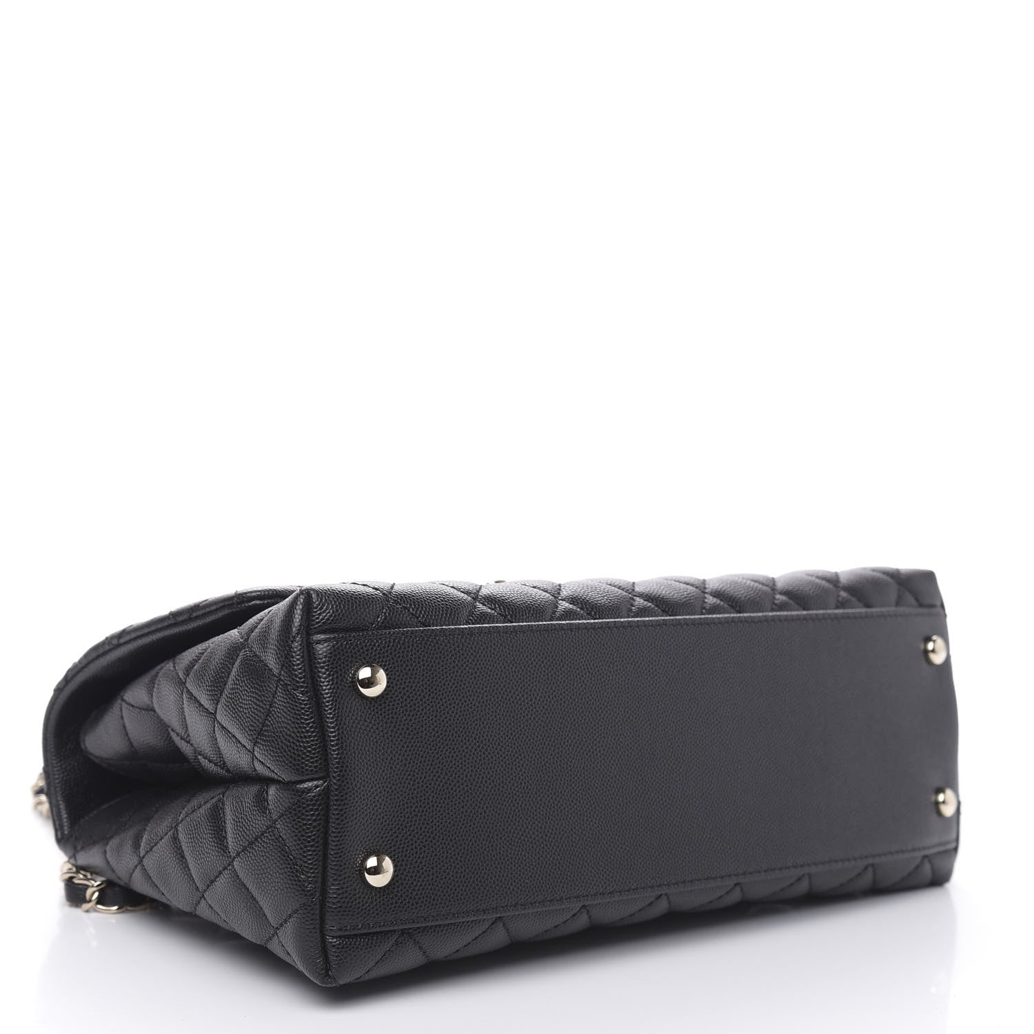 Chanel Caviar Quilted Small Coco Handle Flap Black 4 of 10