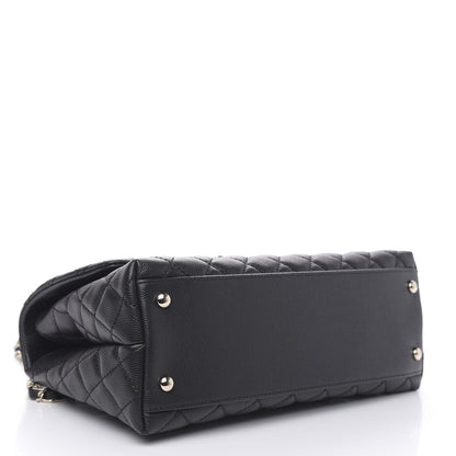 Chanel Caviar Quilted Small Coco Handle Flap Black 4 of 10