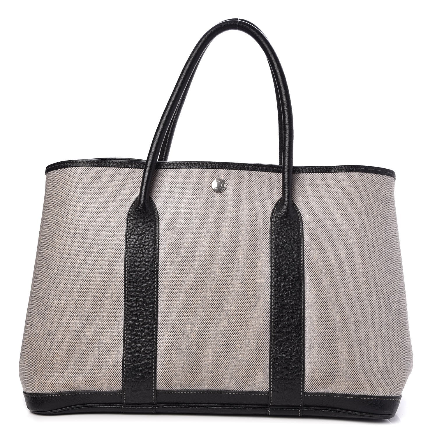 Hermes Buffle Skipper Toile Garden Party 36 MM Tote Black 1 of 6