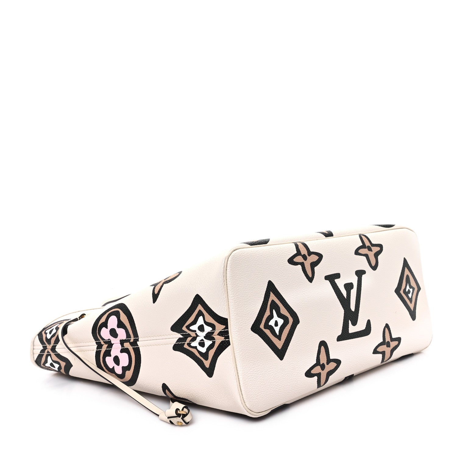 Louis Vuitton Monogram Giant Wild at Heart Neverfull MM Creme 5 of 12