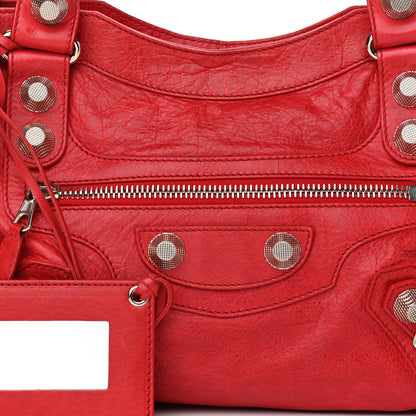 Balenciaga Agneau Giant 21 Silver Hardware City Rouge Coquelicot 14 of 14