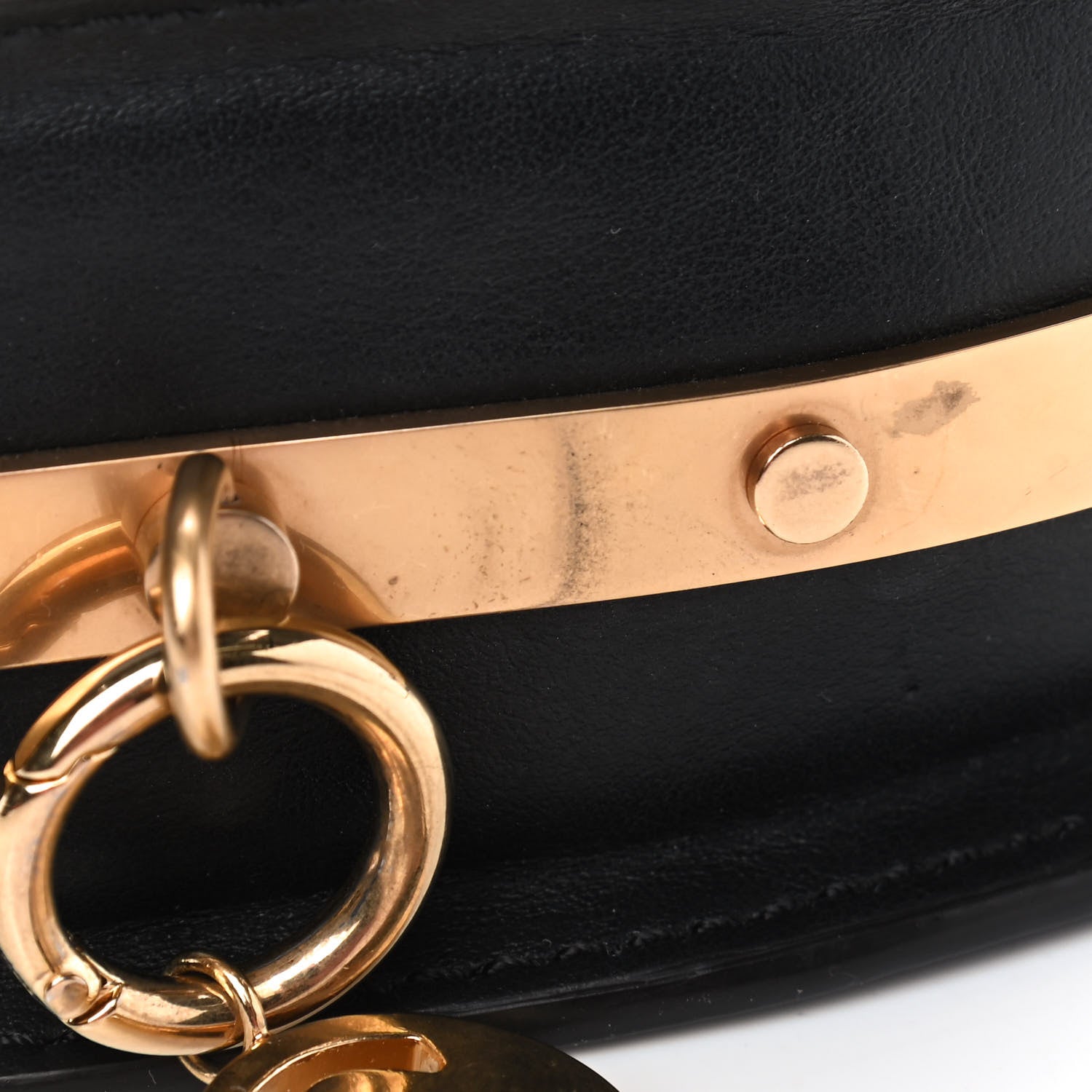 Chloe Calfskin Small Nile Bracelet Minaudiere Bag Black 6 of 6