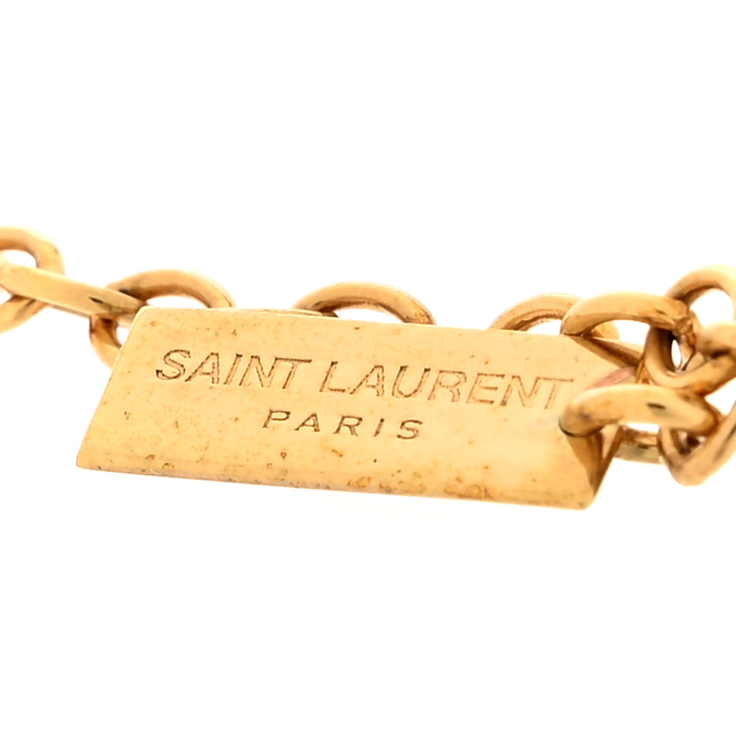 Brass Monogram Charm Bracelet