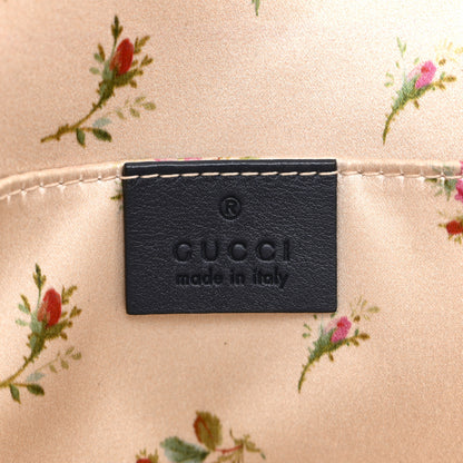 Gucci Denim Matelasse Small Pearly GG Marmont Shoulder Bag Blue 6 of 13